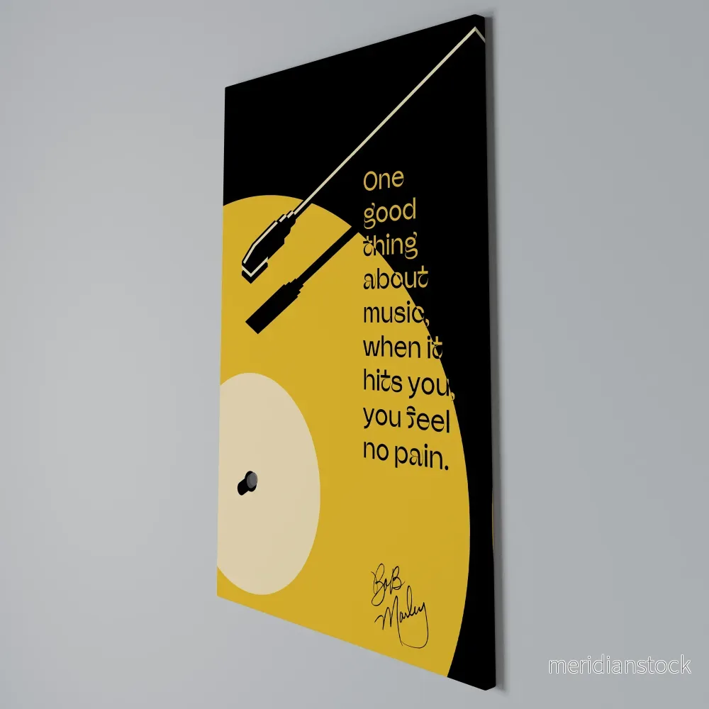MUSIC - NO PAIN Vertical Canvas Print - Bild 3
