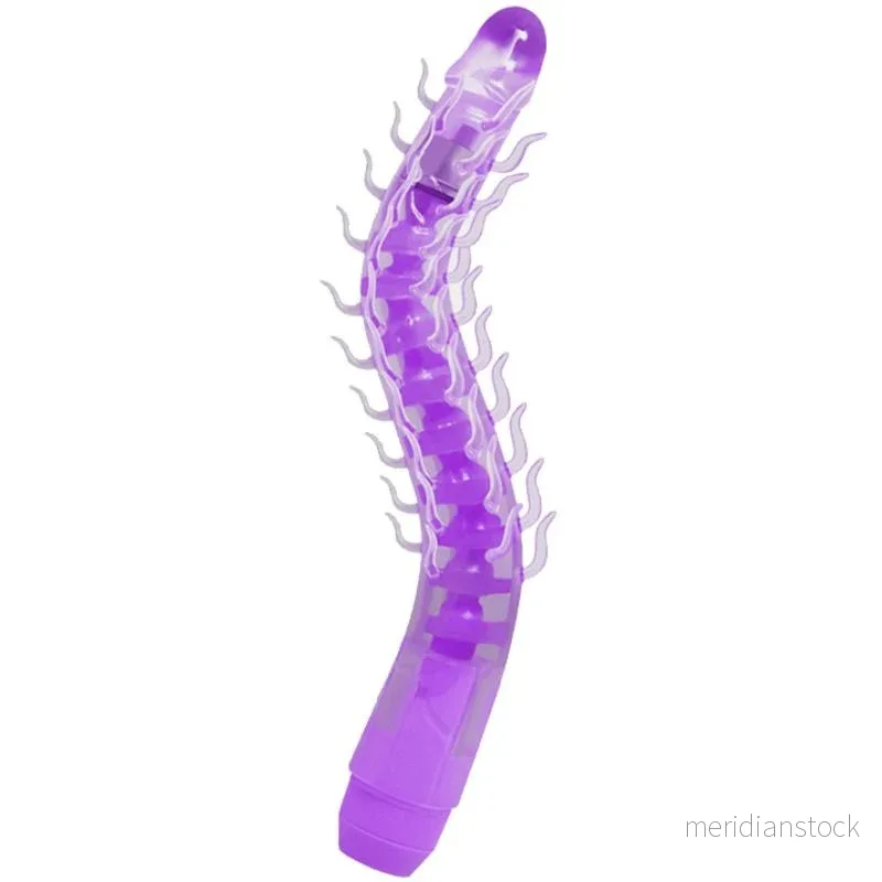 BAILE - FLEXI VIBE SENSUAL SPINE BENDABLE VIBRATING DILDO LILAC 23.5 CM