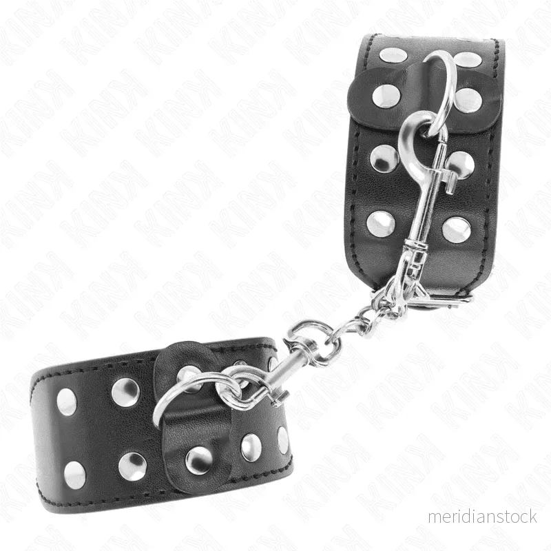 KINK - WRISTBANDS WITH DOUBLE LINE OF ADJUSTABLE STUDS BLACK - Bild 2