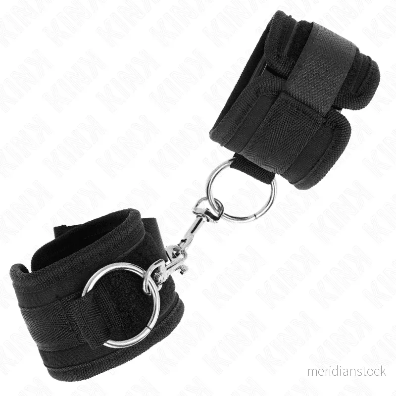 KINK - WRIST RESTRAINTS BLACK ADJUSTABLE 18-35 CM X 6 CM - Bild 2