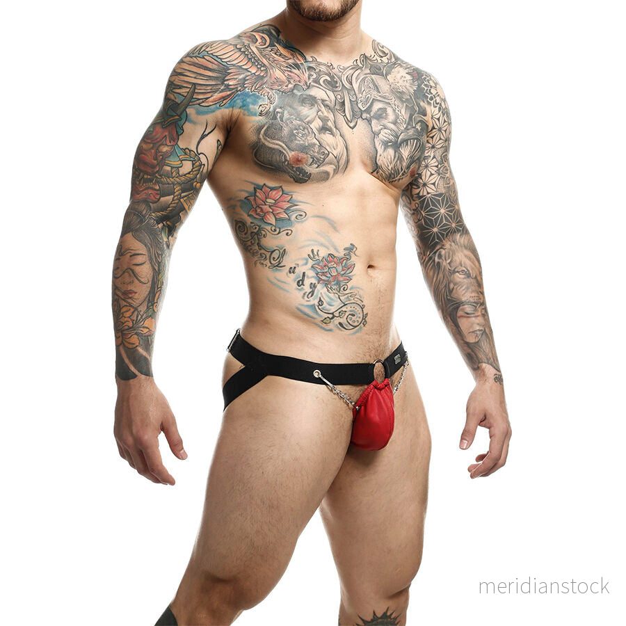 MOB - DNGEON RED JOCKSTRAP WITH CHAINS ONE SIZE - Bild 3