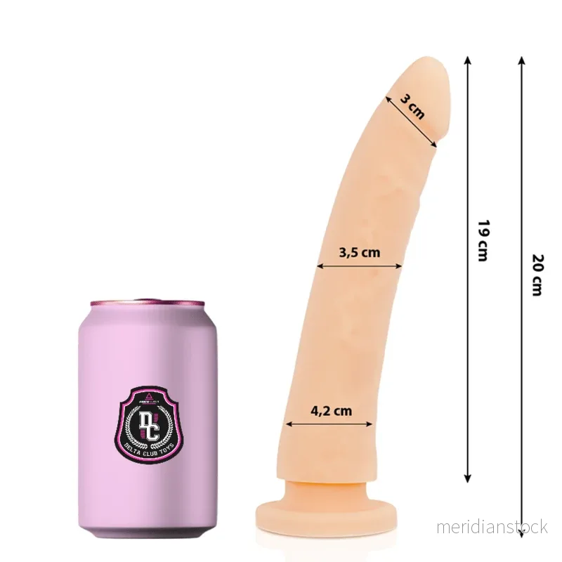 DELTA CLUB - TOYS NATURAL DILDO MEDICAL SILICONE 20 CM -O- 4 CM - Bild 2