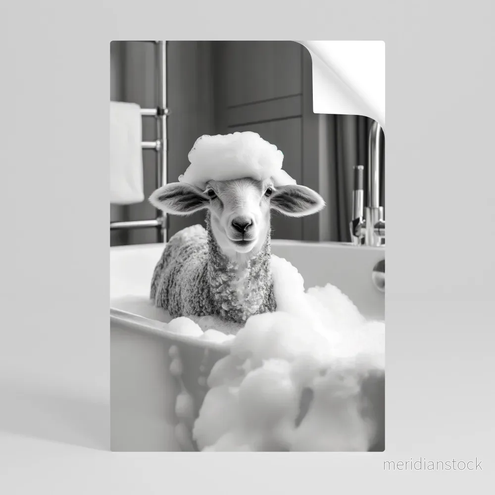 BUBBLE BATH BAA Självhäftande Vertikal Poster - Bild 3