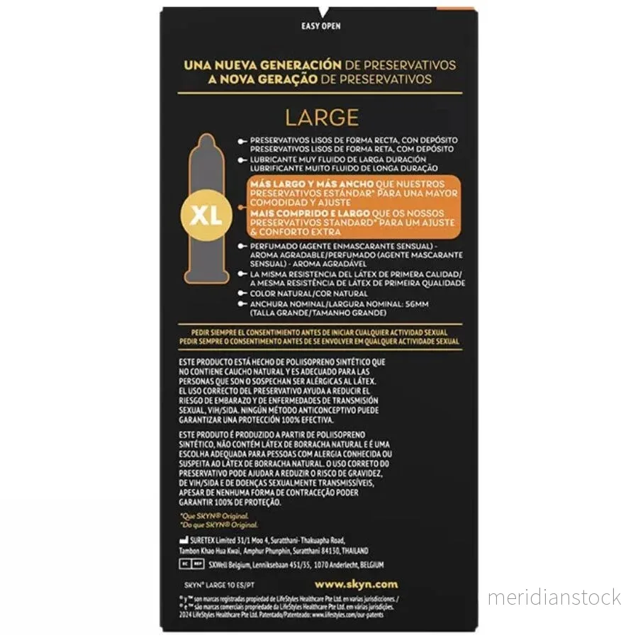 SKYN - LARGE EXTRA ADJUSTMENT CONDOMS 10 UNITS - Bild 2