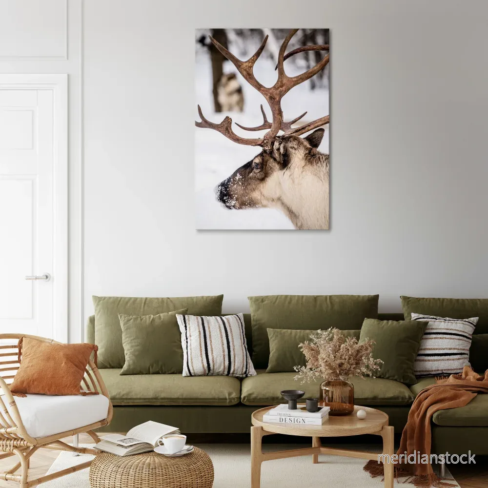 WHISPERS OF FROST Vertical Canvas Print