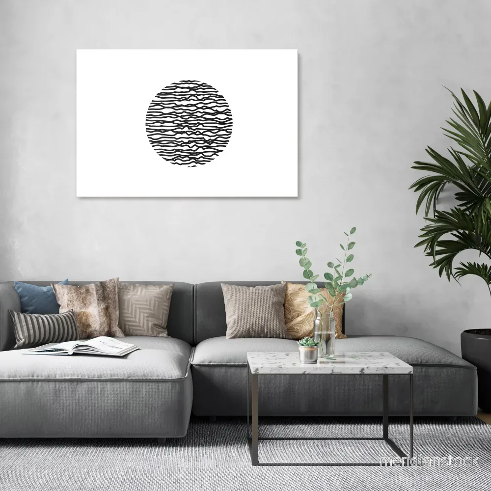 LUNA LINES Horizontal Canvas Print - Bild 2