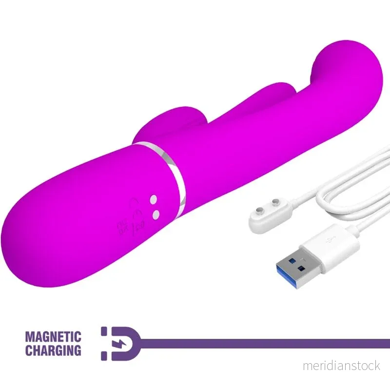 PRETTY LOVE - SHANIA TRIPLE RABBIT VIBRATOR MULTIFUNCTION PINK - Bild 2