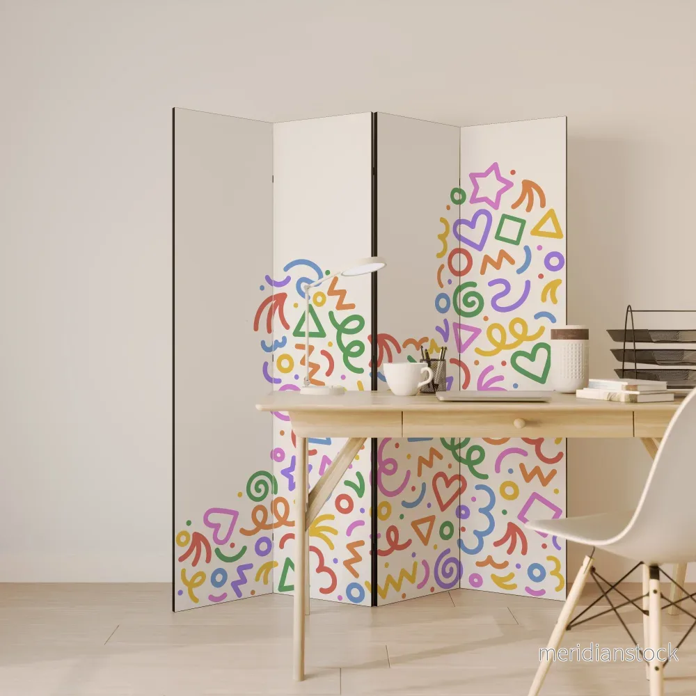 SHAPE EXCITEMENT Rumsavdelare 4 paneler - Bild 3