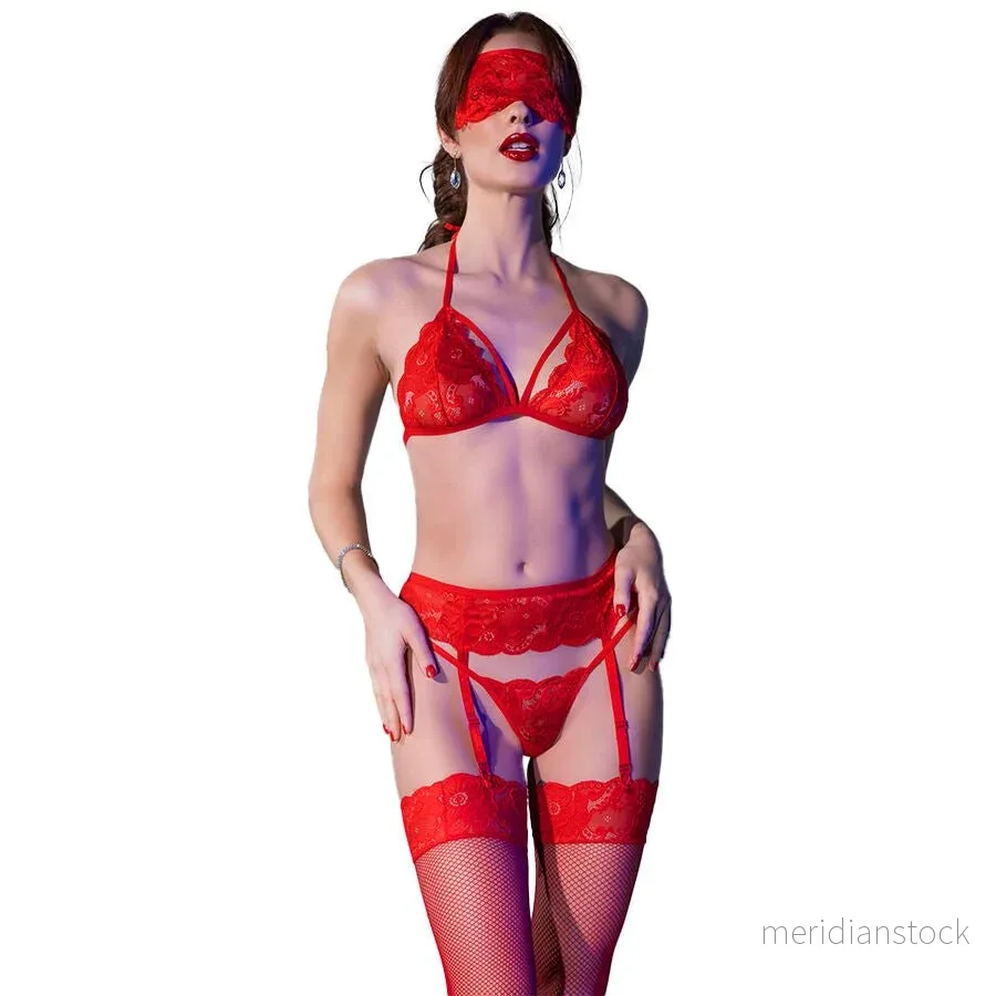 CHILIROSE – CR 4467 SET FOUR PIECES RED L/XL CHILIROSE – CR 4467 SET FOUR PIECES RED L/XL