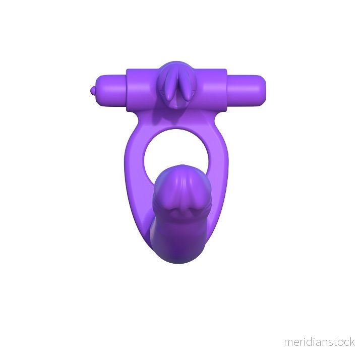 FANTASY C-RINGZ - SILICONE DOUBLE VIBRATOR RABBIT - Bild 3