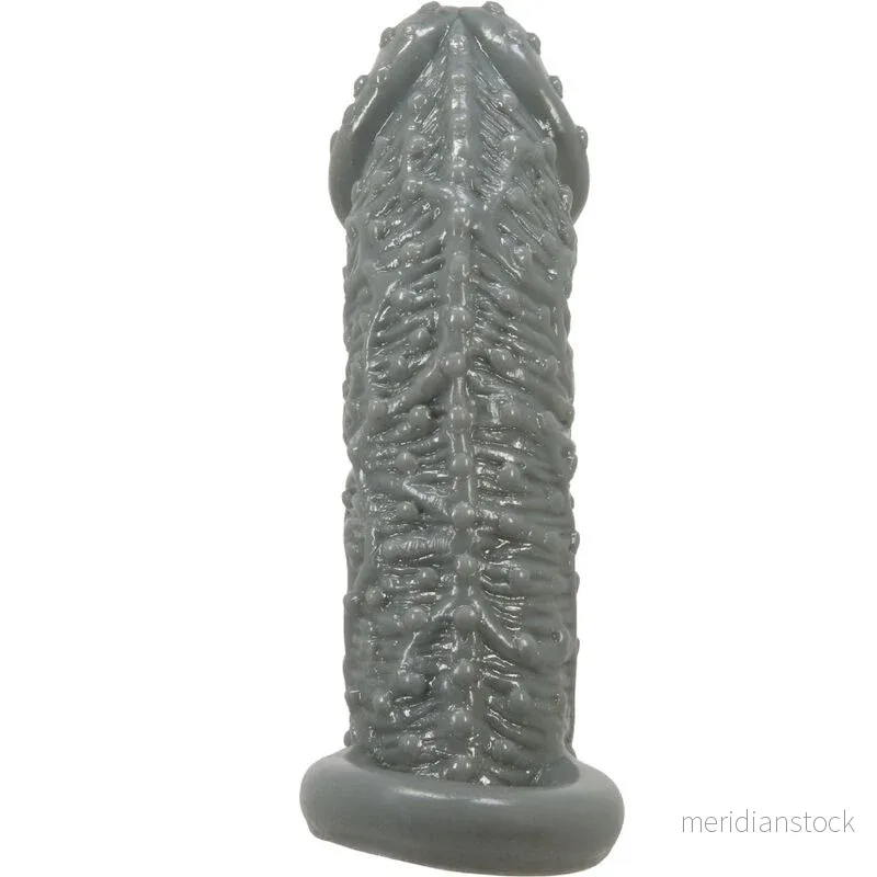 PRETTY LOVE - REALISTIC PENIS ENLARGER AND DELAY SLEEVE MODEL 2 GREY - Bild 3