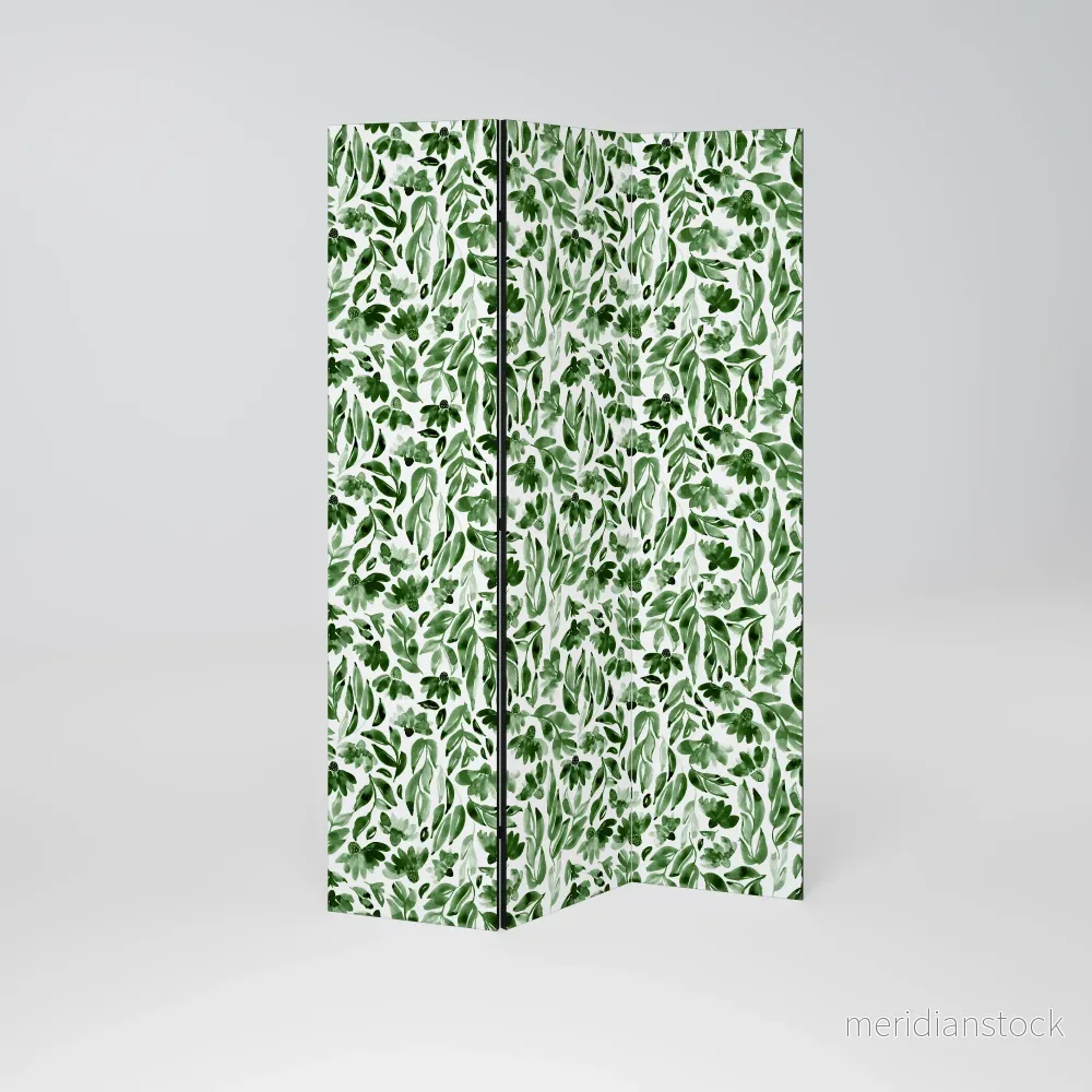 LEAFY LAYERS Dekorativ rumsavdelare – 3 paneler