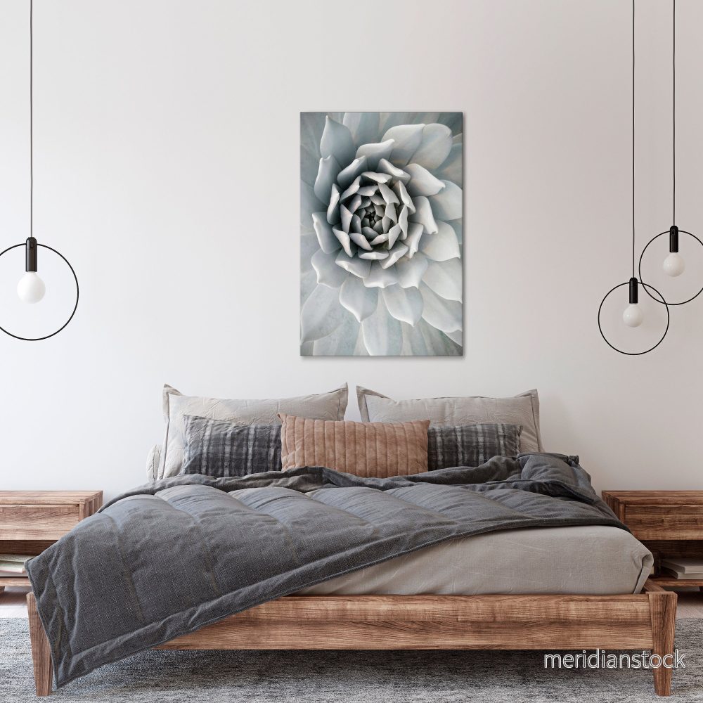 ELEGANT PETAL SWIRL Vertical Canvas Print - Bild 2