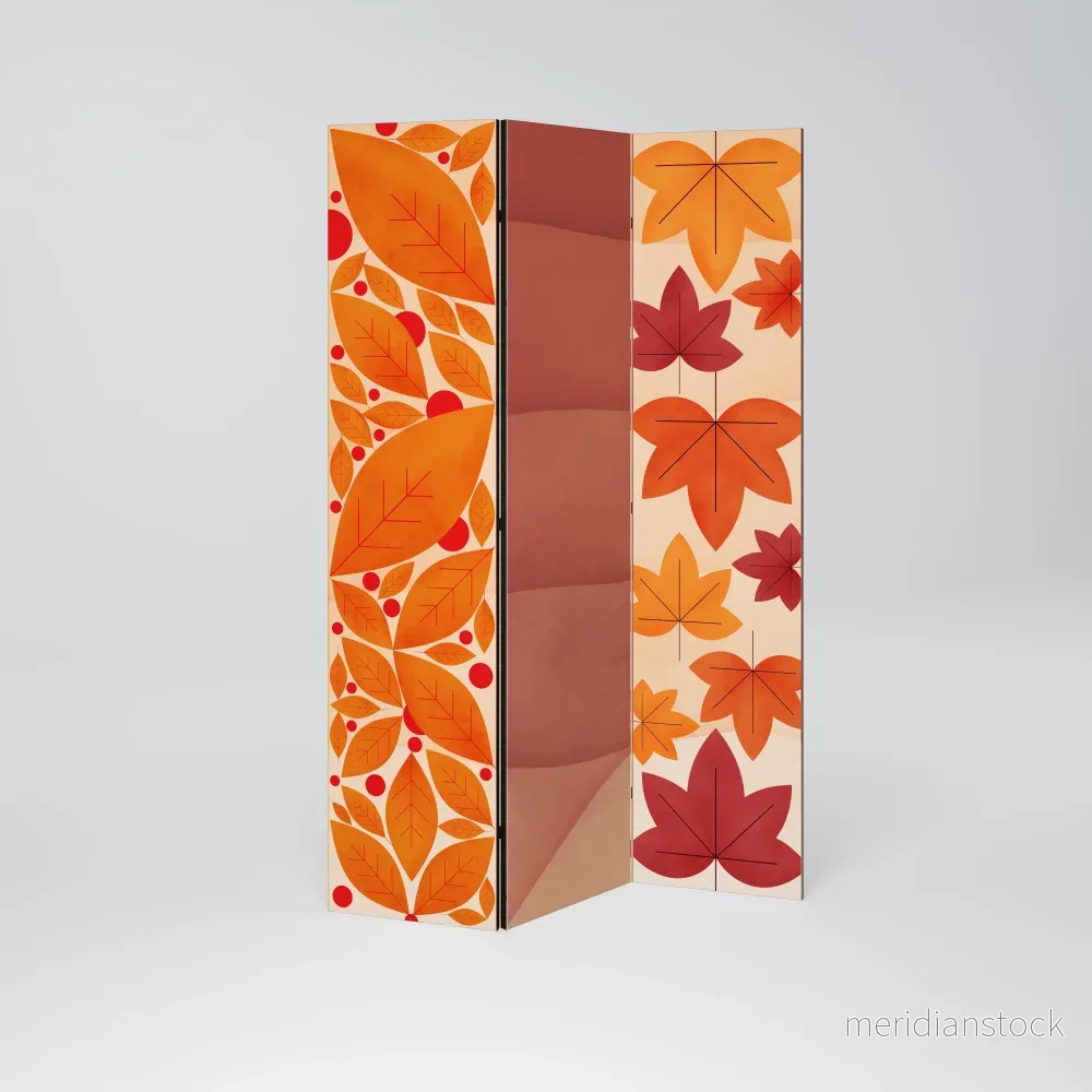 VIBRANT FALL FOLIAGE Dekorativ rumsavdelare – 3 paneler - Bild 2