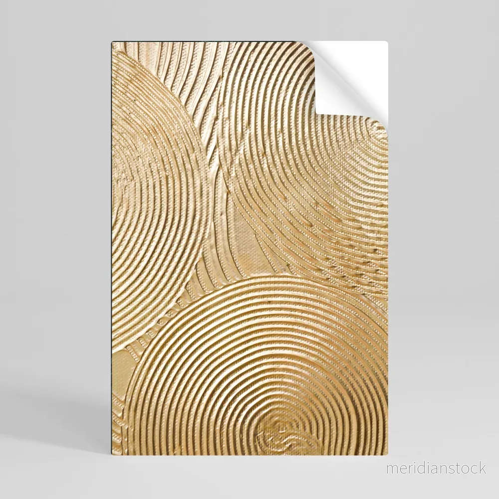 GOLDEN WAVES UNFOLD Självhäftande Vertikal Poster