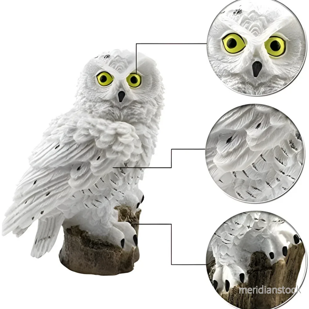 SolUggla™ – Soldriven utomhuslampa med dekorativ uggla - Bild 3