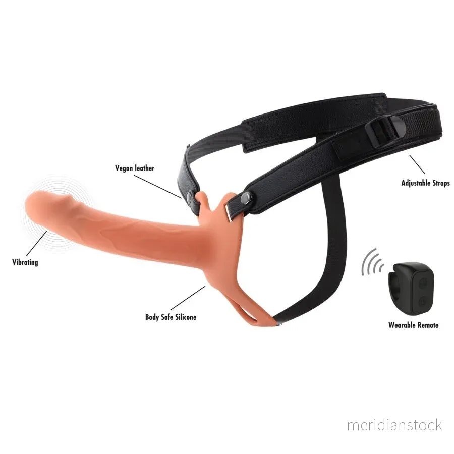 HIDDEN DESIRE - INFERNO VIBRATING PENIS SLEEVE STRAP-ON 18 CM - Bild 3