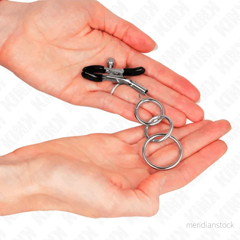 KINK - 3 O-RING NIPPLE CLAMP 6 CM - Bild 2