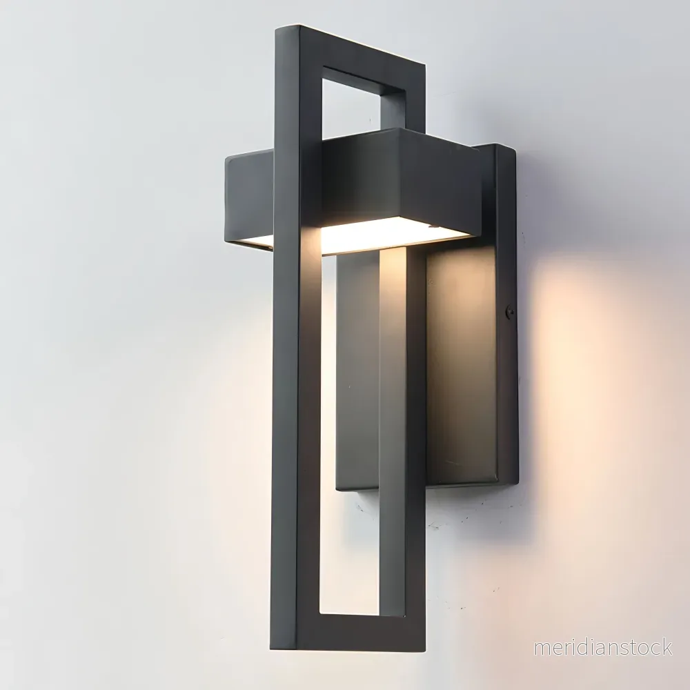 Utomhusvägglampa Marshall – modern svart fasadlampa i rostfritt stål Utomhusvägglampa Marshall – modern svart fasadlampa i rostfritt stål