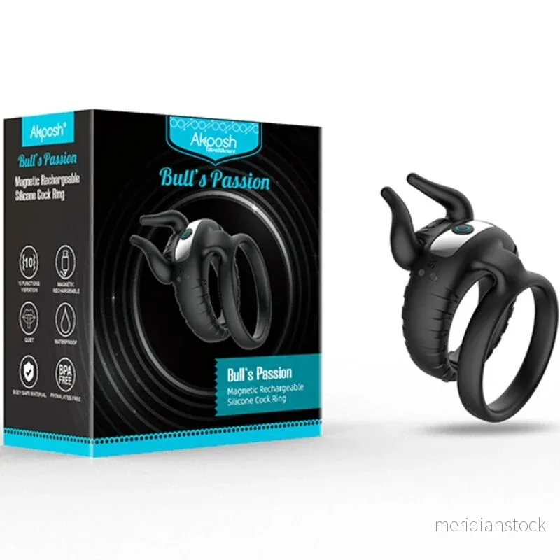 ARMONY - BULL'S PASION RING VIBRATOR 10 SPEEDS BLACK - Bild 2