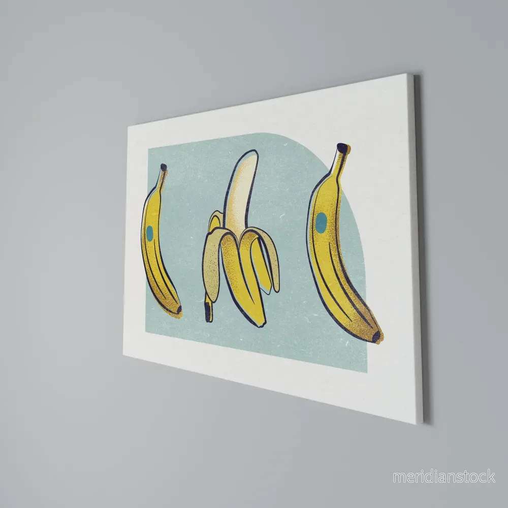 BOLD BANANA BOUQUET Horizontal Canvas Print - Bild 3