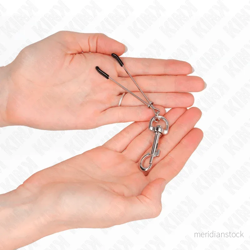 KINK - THIN HOOK NIPPLE CLAMP SILVER 7 CM - Bild 2