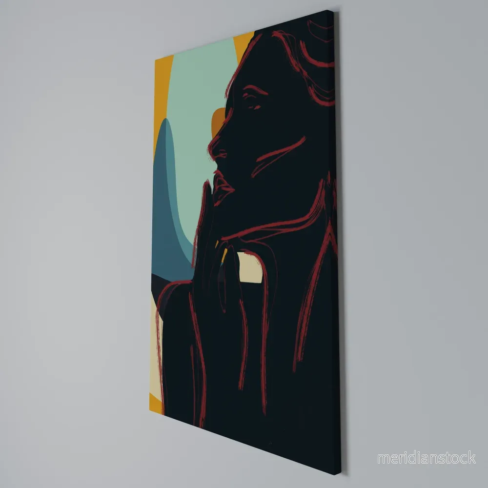 SILHOUETTE SONATA Vertical Canvas Print - Bild 3