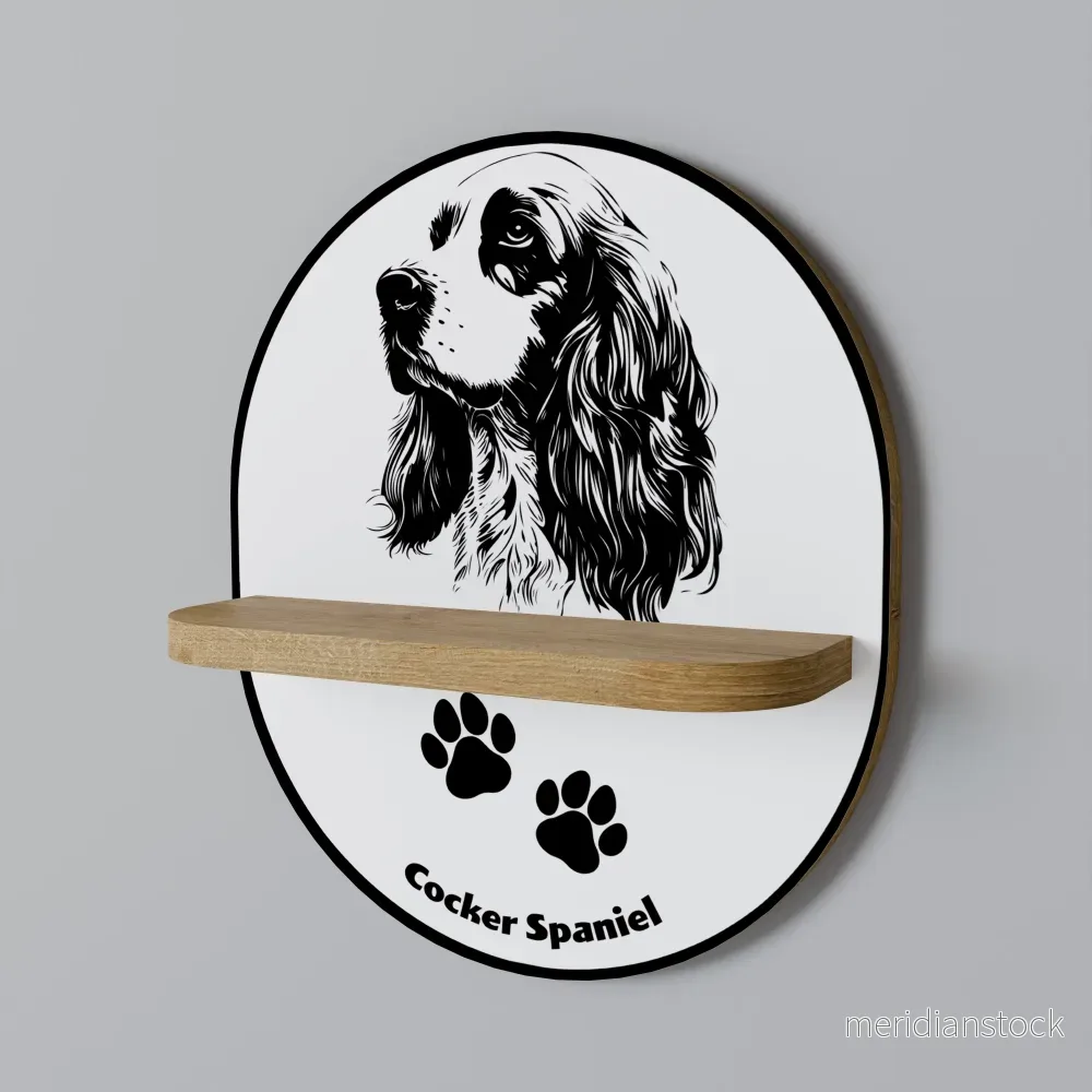 ENGLISH COCKER SPANIEL Dekorationshylla - Bild 2