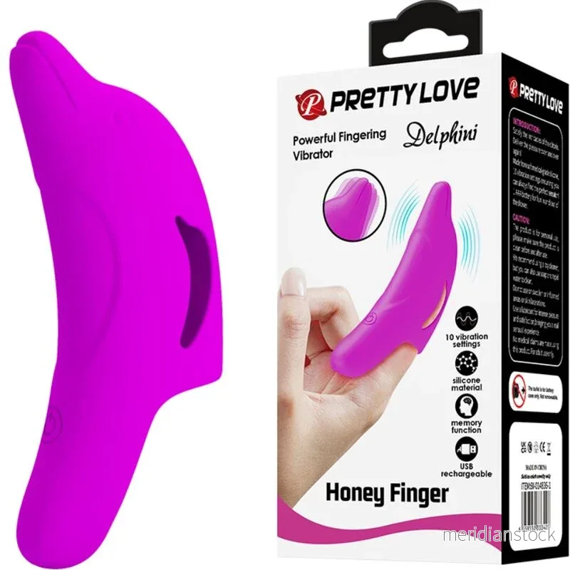 PRETTY LOVE - DELPHINI POWERFUL PURPLE FINGER STIMULATOR - Bild 2