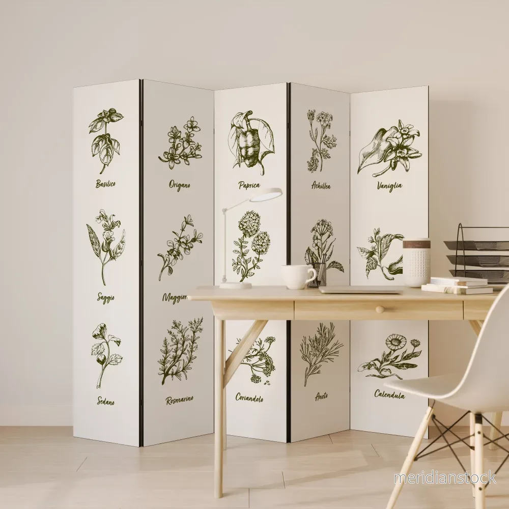 HERBAL FINESSE - IT Dekorativ rumsavdelare – 5 paneler - Bild 3