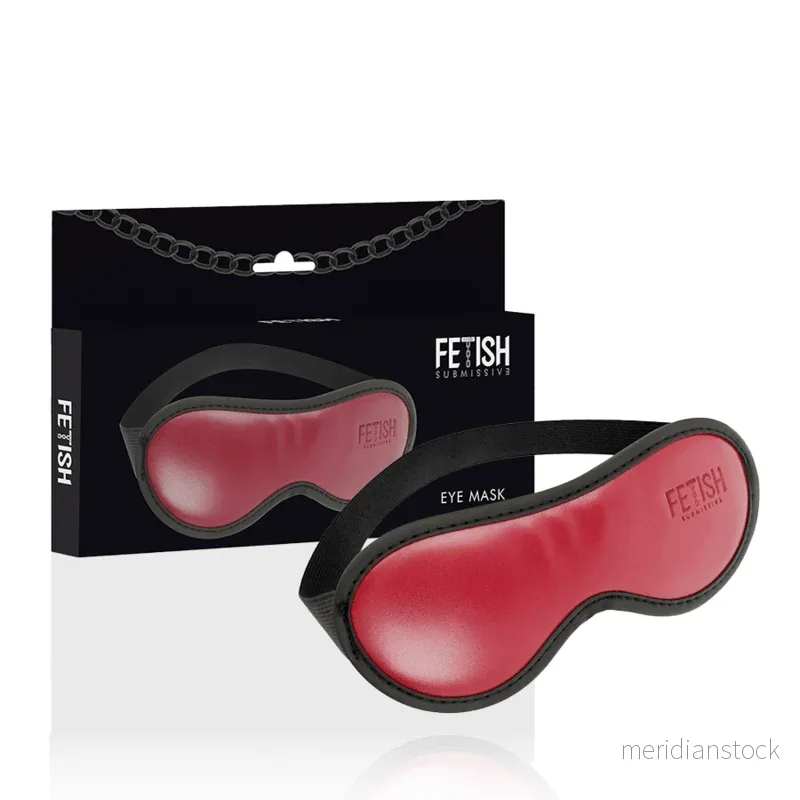 FETISH SUBMISSIVE DARK ROOM - VEGAN LEATHER MASK WITH NEOPRENE LINING - Bild 2