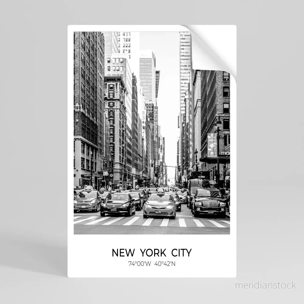 TIMELESS NEW YORK VIBES Självhäftande Vertikal Poster - Bild 2
