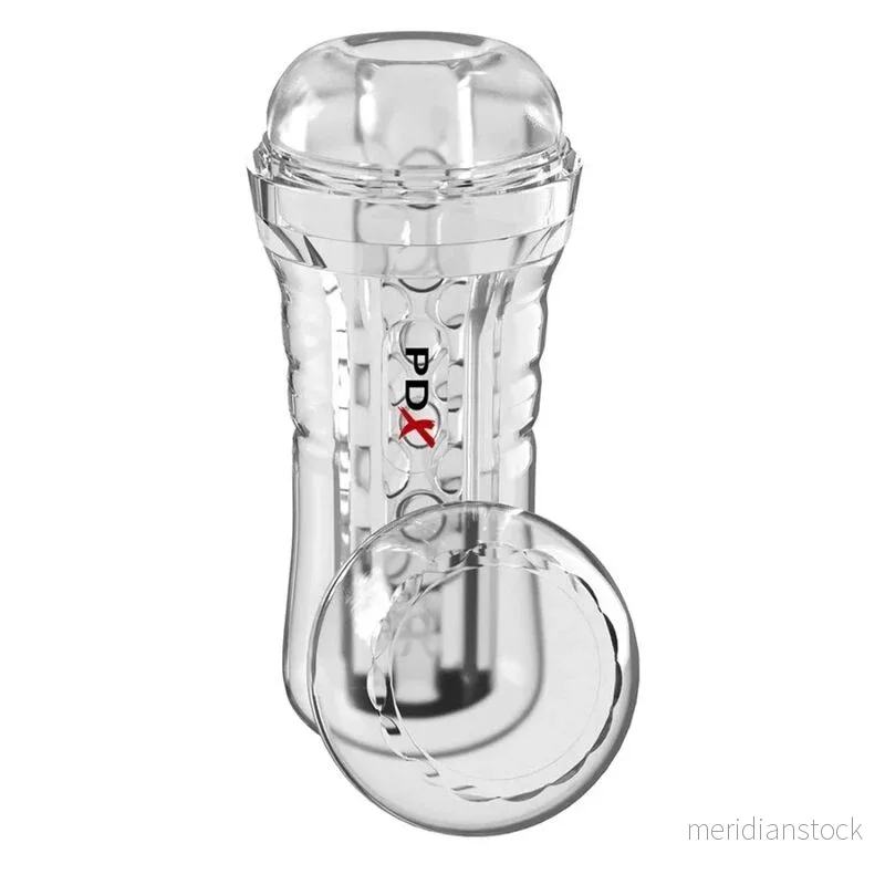 PDX ELITE - VIEWTUBE PLUS SEE-THRU EZ-GRIP TRANSPARENT STROKER 21 CM - Bild 2