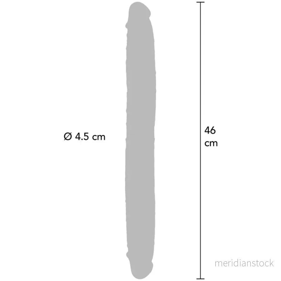 GET REAL - DOUBLE-ENDED SILICONE DILDO CARAMEL 46 CM - Bild 3