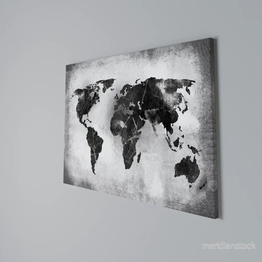 SHADOWED CONTINENTS Horizontal Canvas Print - Bild 3
