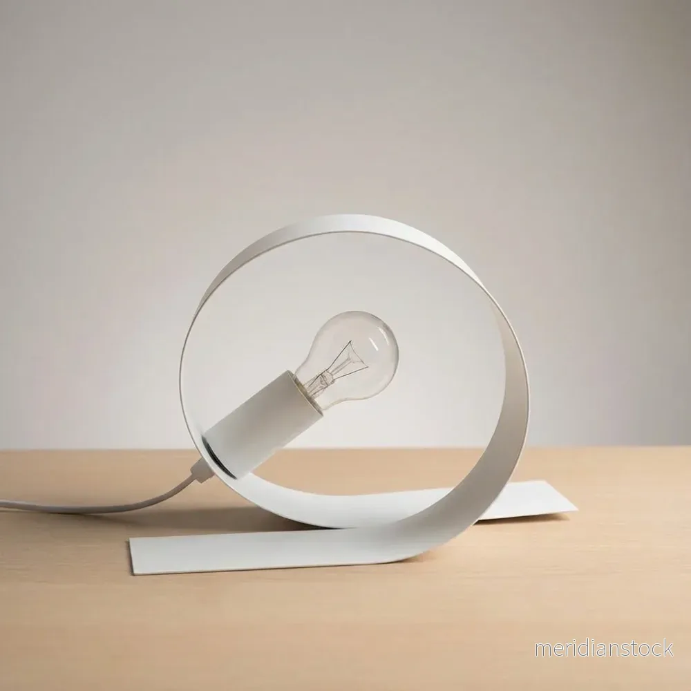 Minimalistisk Loop-bordslampa – Modusol - Bild 2