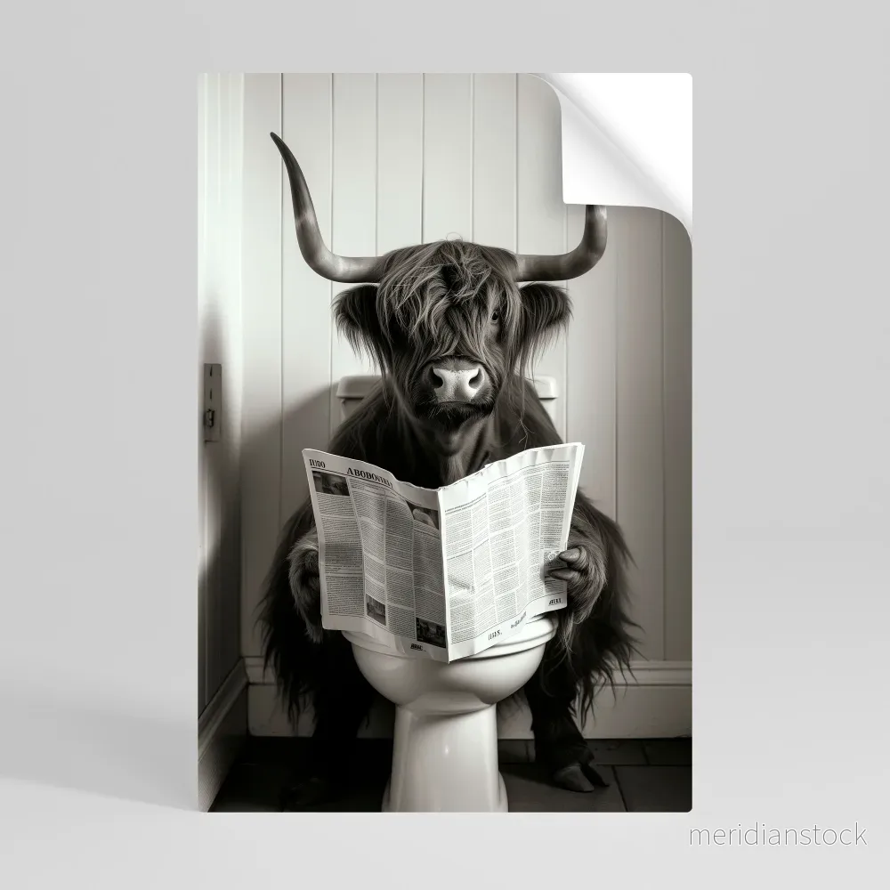 MOO-DY NEWS BREAK Självhäftande Vertikal Poster - Bild 3
