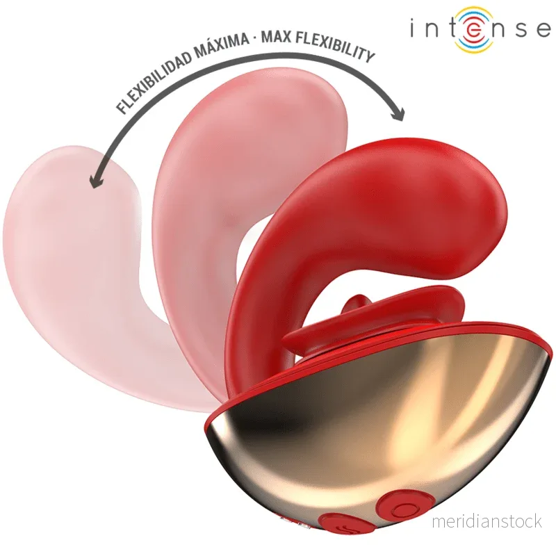 INTENSE - MARIAH VIBRATOR & STIMULATOR IN U SHAPE 10 VIBRATIONS RED - Bild 2