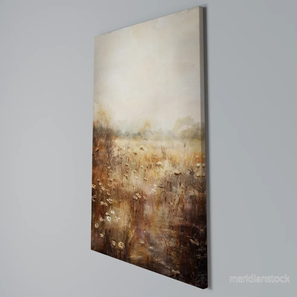 TRANQUIL FIELD Vertical Canvas Print - Bild 3