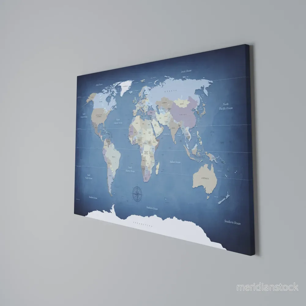 MAPS OF INSPIRATION Horizontal Canvas Print - Bild 3