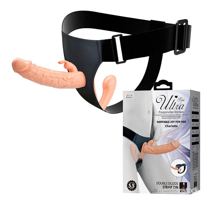 BAILE - CHARLOTTE HOLLOW DOUBLE PENETRATION STRAP-ON FLESH - Bild 2