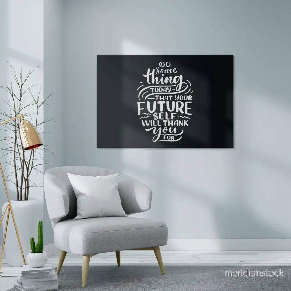 DO SOMETHING TODAY Horizontal Canvas Print - Bild 2
