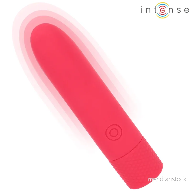INTENSE - SYMONE USB RECHARGEABLE VIBRATING BULLET 8 VIBRATIONS RED 10 X 2.2 CM