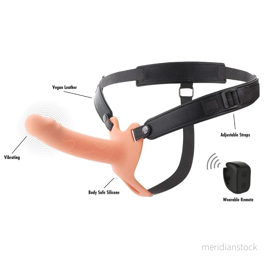 HIDDEN DESIRE - INFERNO VIBRATING PENIS SLEEVE STRAP-ON 16 CM - Bild 3