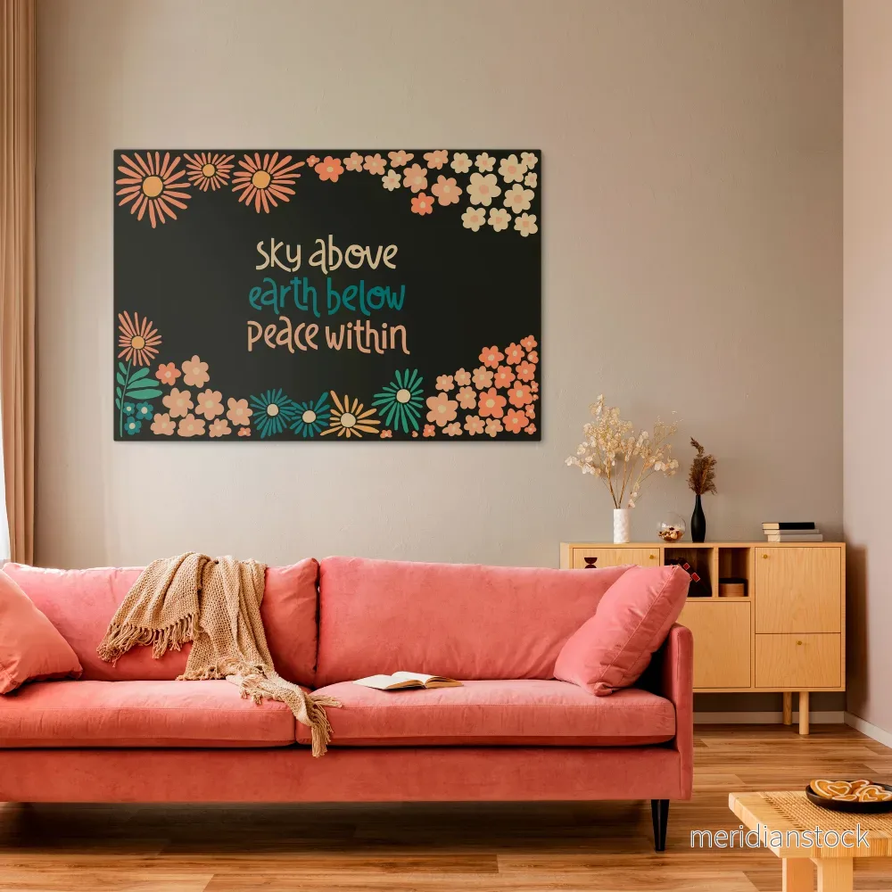 PEACE WITHIN Horizontal Canvas Print - Bild 2