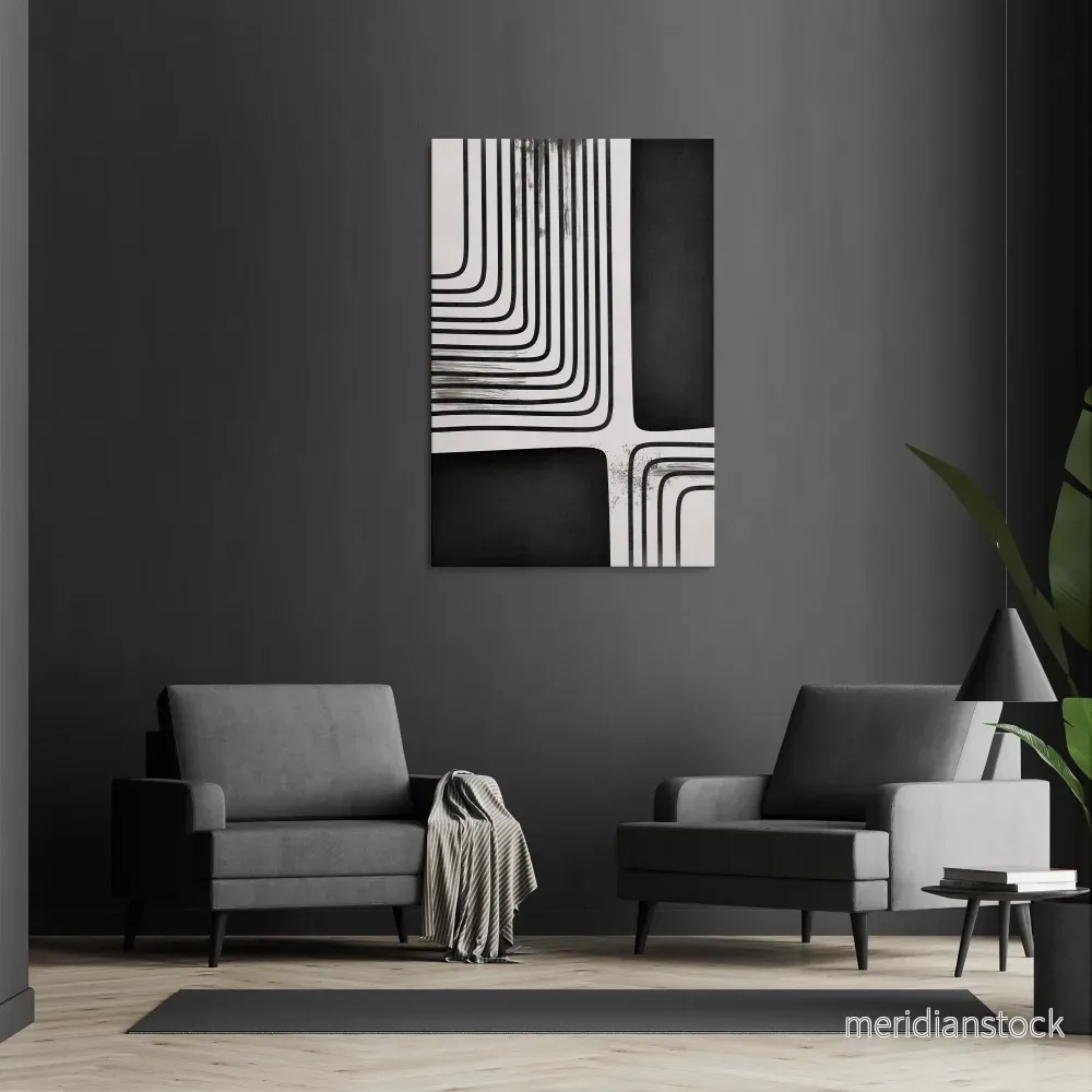 DARKSIDE OF THE LINE Vertical Canvas Print - Bild 2