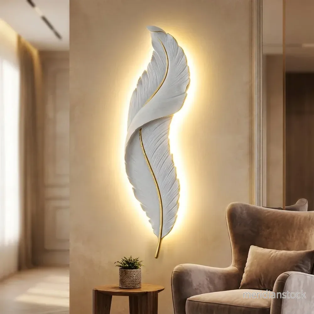 Dekorativ fjäderdesignlampa – Feathraze