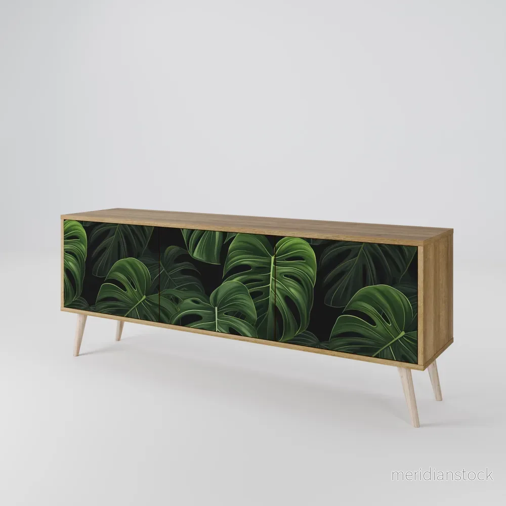 INFINITE MONSTERA TV-bänk med 3 dörrar