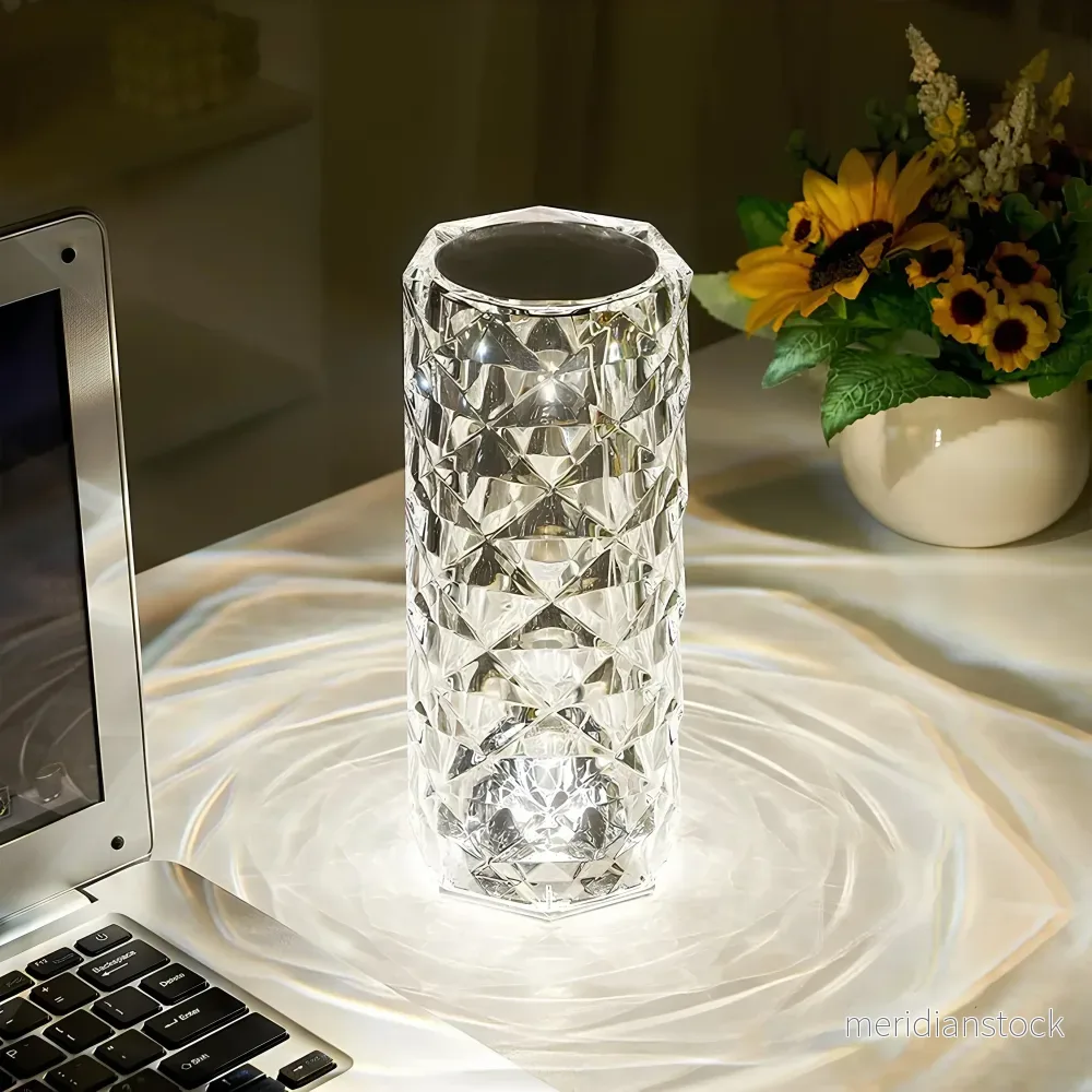 Kristallbordslampa med touch-funktion - Aurora