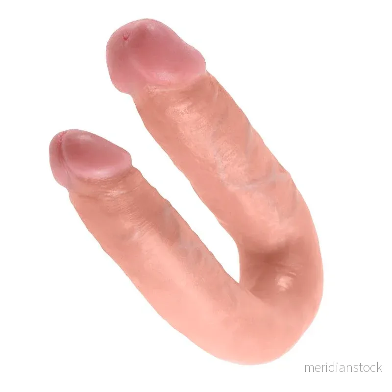 KING COCK - U-SHAPED MEDIUM DOUBLE TROUBLE FLESH 13.9 CM - Bild 3
